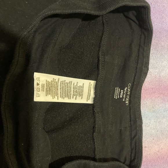 black and white CALVIN KLEIN tight ankle SWEATPANTS size S - Picture 4 of 5